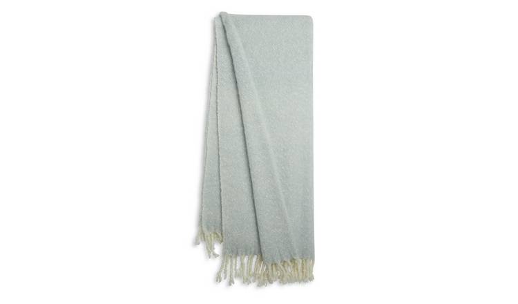 Habitat woven brushed throw blue 125x150cm - British product