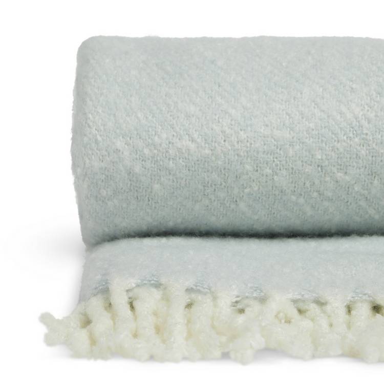 Habitat woven brushed throw blue 125x150cm - British product