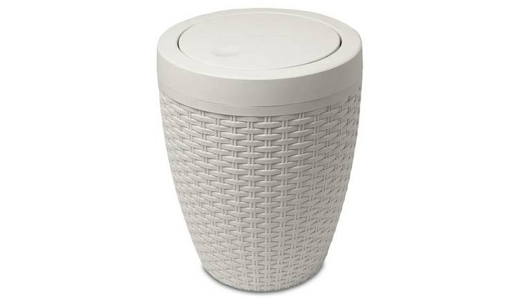 Addis rattan bathroom bin cream 5L, UK version