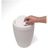 Addis rattan bathroom bin cream 5L, UK version