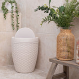 Addis rattan bathroom bin cream 5L, UK version