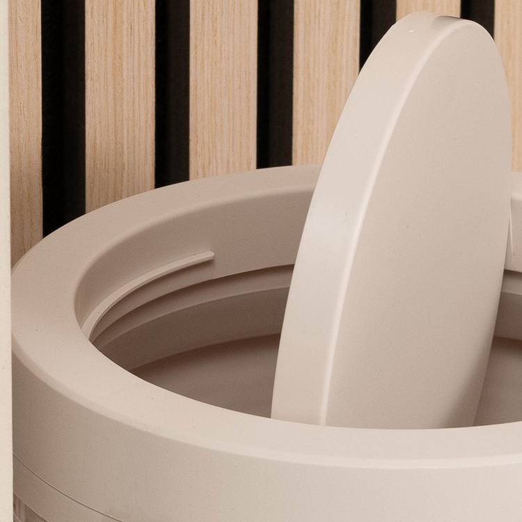 Addis rattan bathroom bin cream 5L, UK version