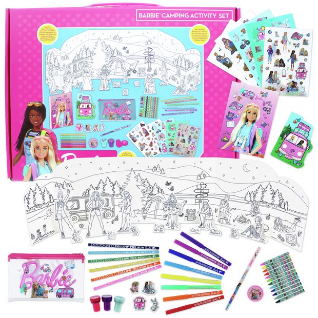 Barbie activity colouring set 168 pieces, imported from the UK