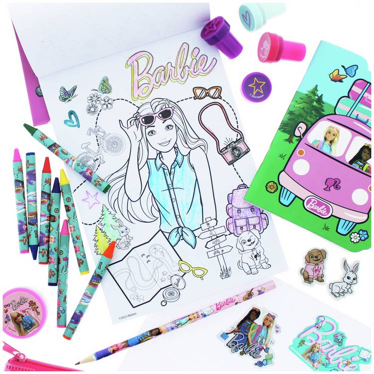 Barbie activity colouring set 168 pieces, imported from the UK