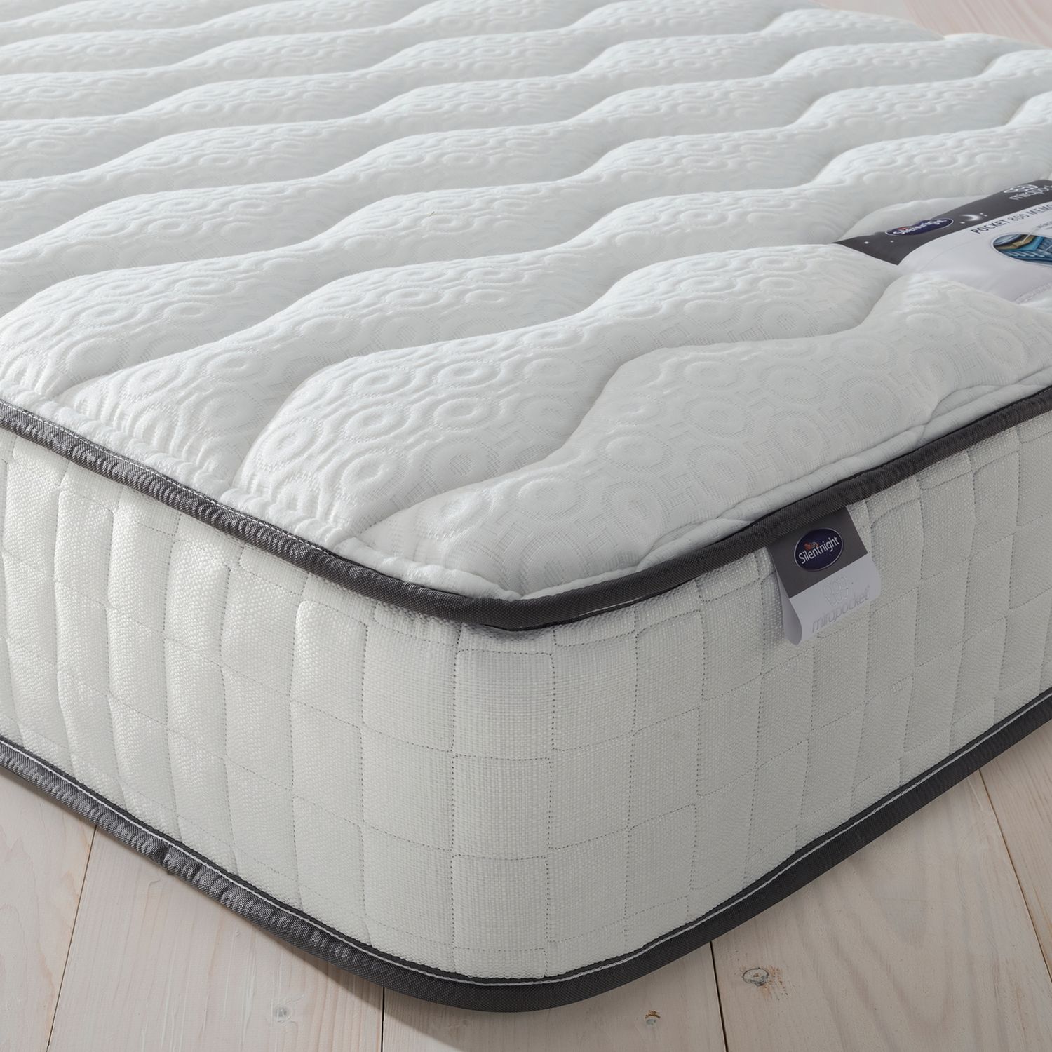 Silentnight Memory Double Half Ottoman Bed - Grey