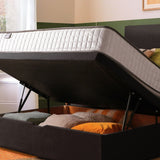 Silentnight Memory Kingsize Half Ottoman Bed - Charcoal