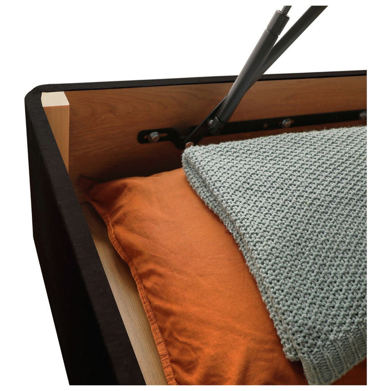 Silentnight Memory Kingsize Half Ottoman Bed - Charcoal