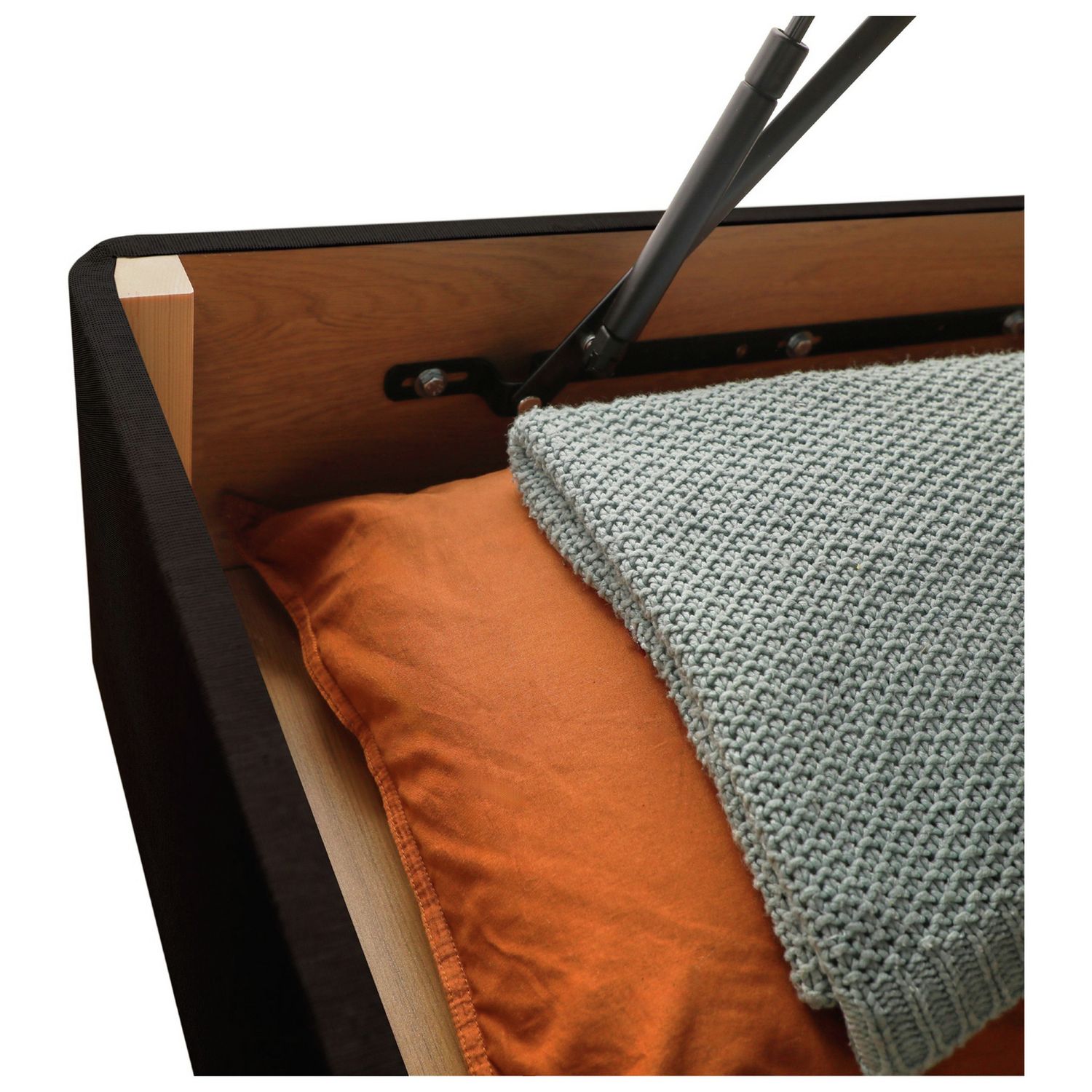 Silentnight Memory Superking Half Ottoman Bed - Charcoal