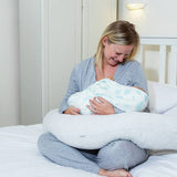 Purflo Breathe firm pregnancy pillow in grey (British brand)