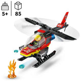 LEGO Fire Rescue Helicopter building set 85 pieces, imported from UK