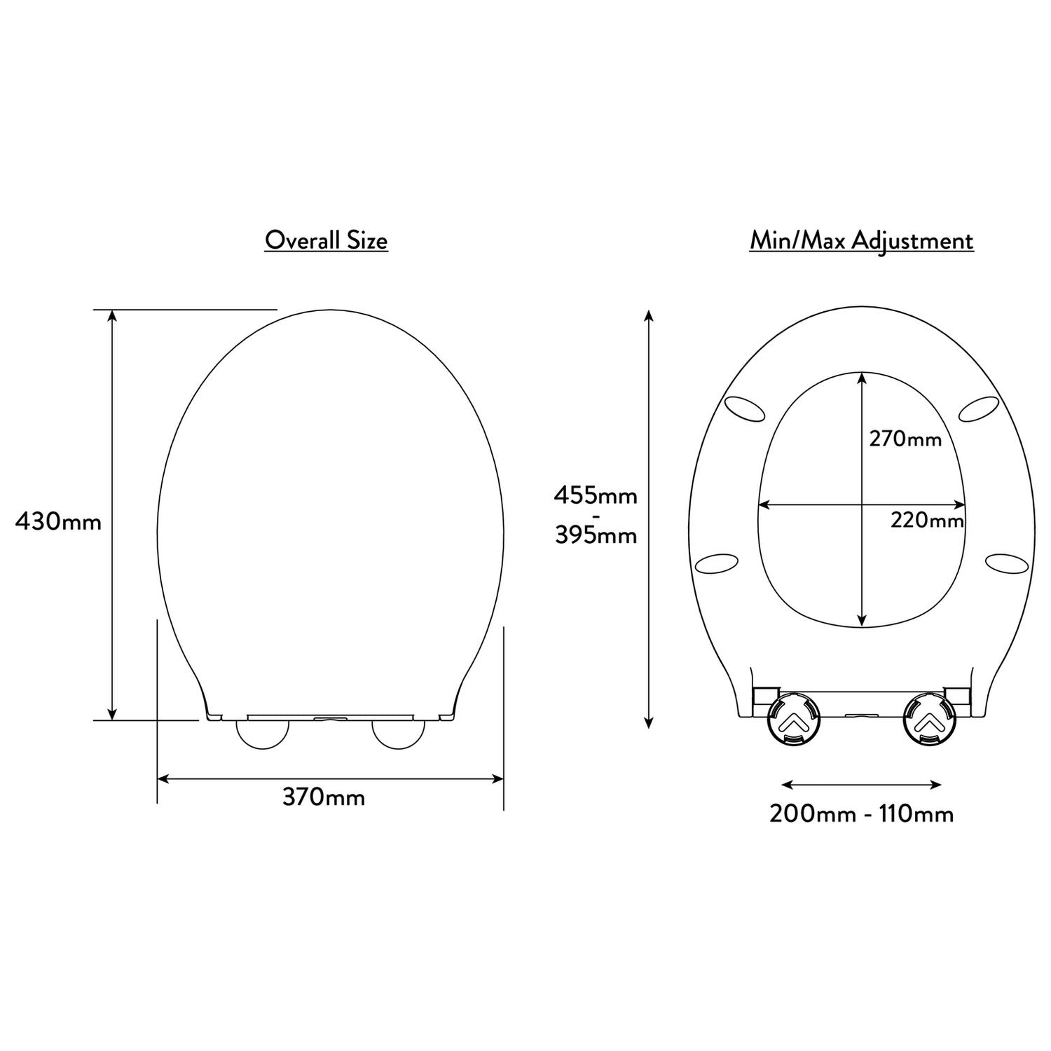 Croydex Michigan thermoset toilet seat white, imported from the UK