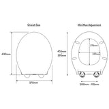 Croydex Michigan thermoset toilet seat white, imported from the UK