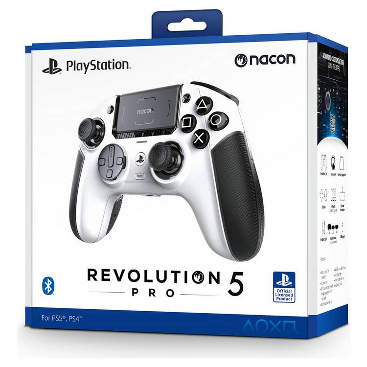 Nacon Revolution 5 Pro wireless controller white, imported from the UK
