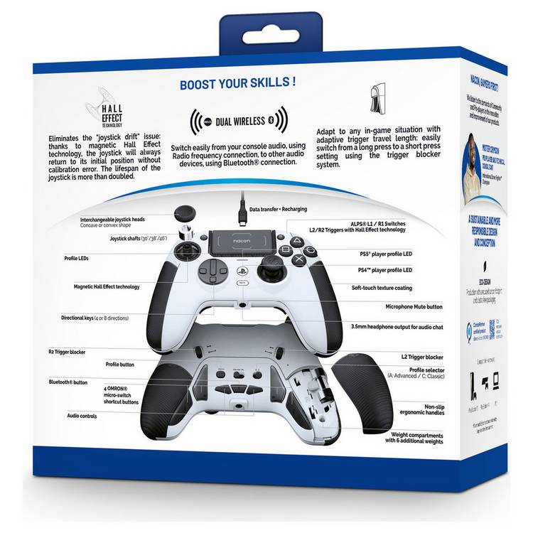 Nacon Revolution 5 Pro wireless controller white, imported from the UK