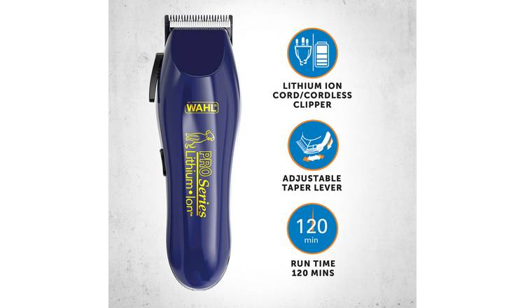 Wahl Pro Series rechargeable dog clipper, imported from the UK
