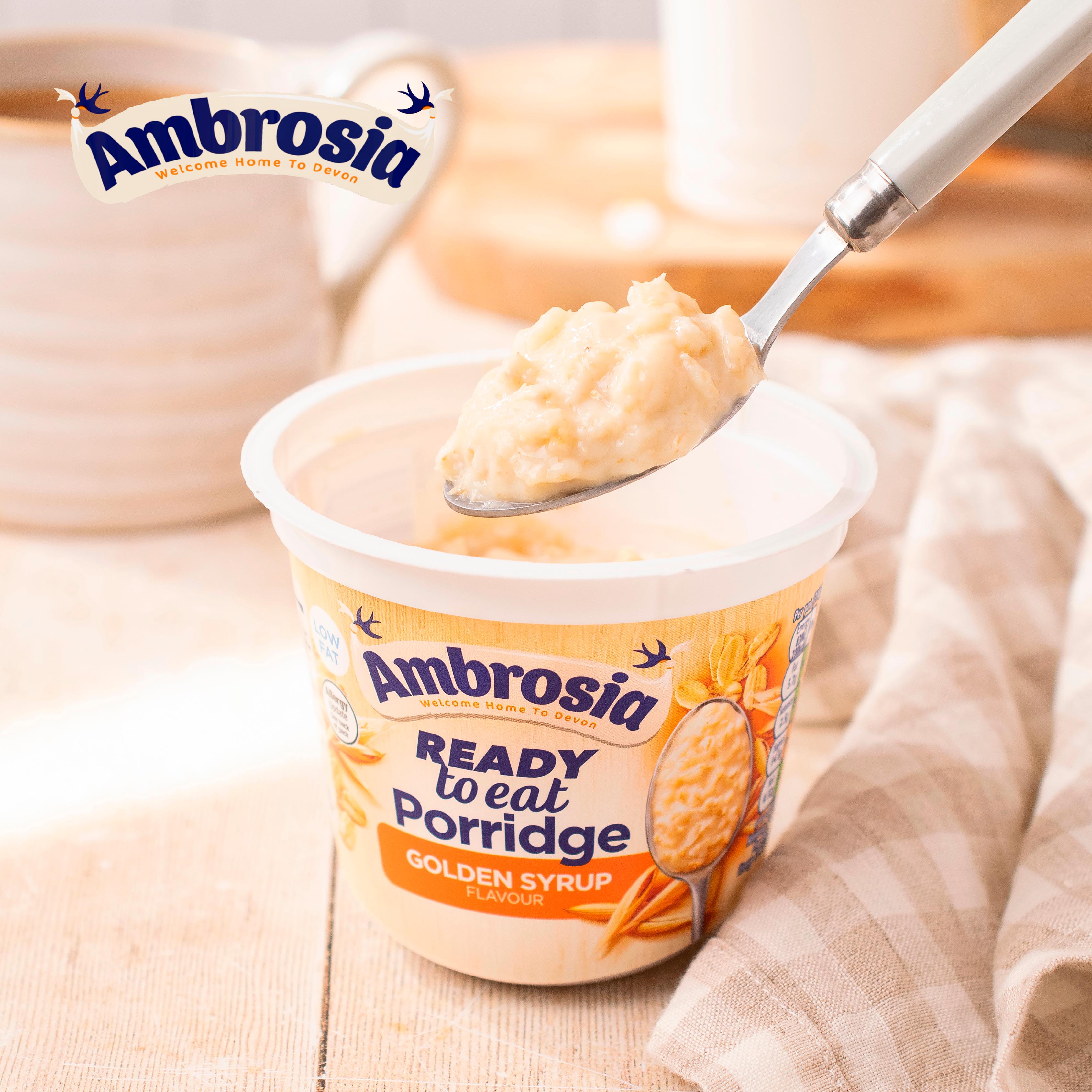 Ambrosia porridge pot golden syrup 210g, UK version