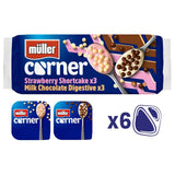 Muller Corner Chocolate Digestive & Strawberry Shortcake Yogurts    6 x 124g GOODS M&S   