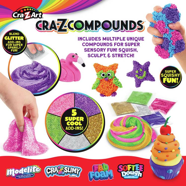 Cra-Z-Compounds sensory craft set with glitter, imported from the UK