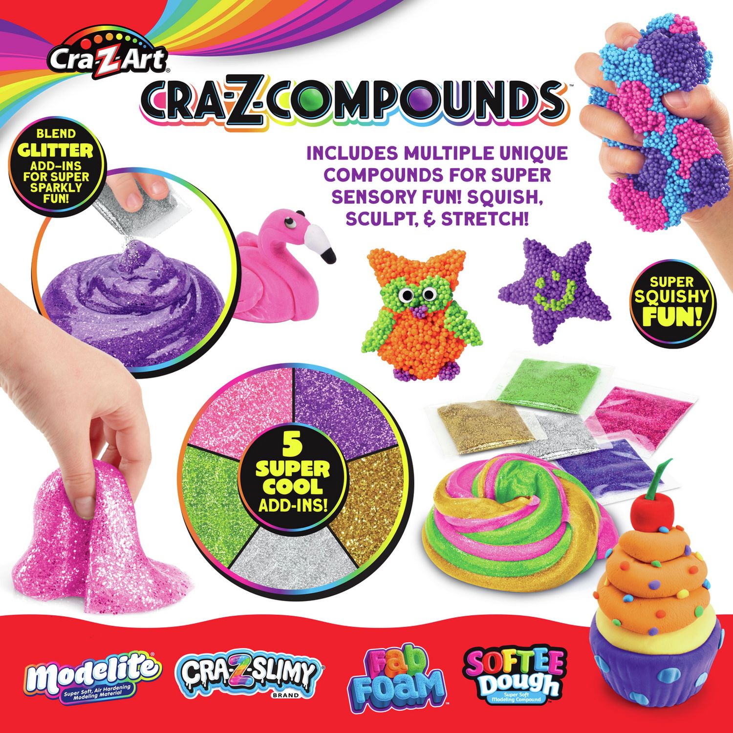 Cra-Z-Compounds sensory craft set with glitter, imported from the UK