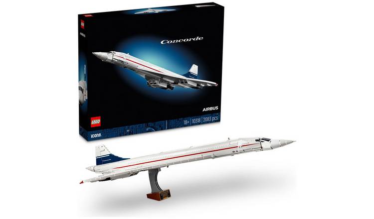 LEGO Icons Concorde Iconic Model Plane Set for Adults 10318 GOODS Argos