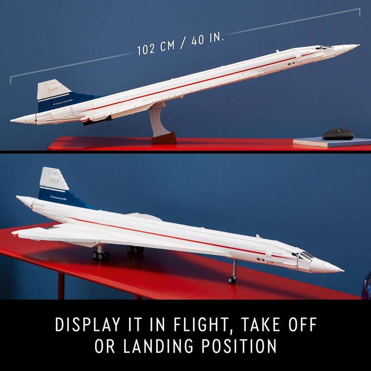 LEGO Icons Concorde building set for adults 10318 - British product