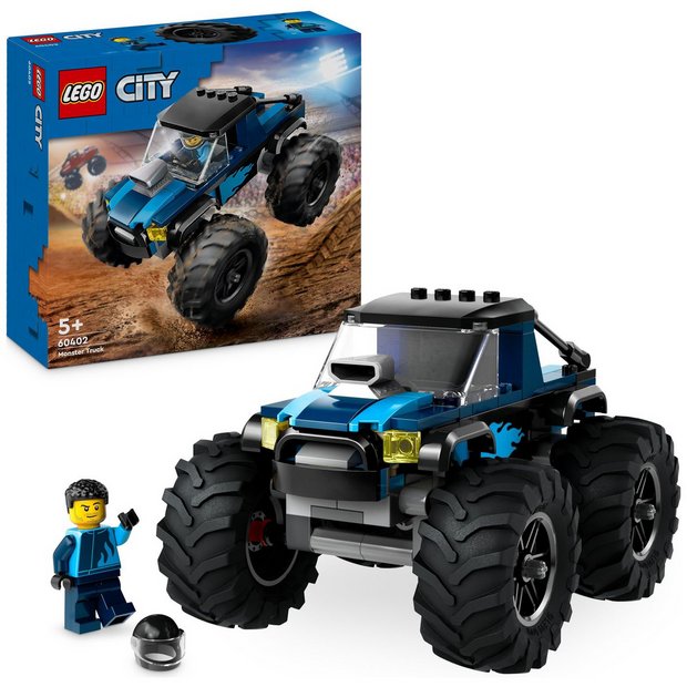 LEGO City blue monster truck building set, UK version
