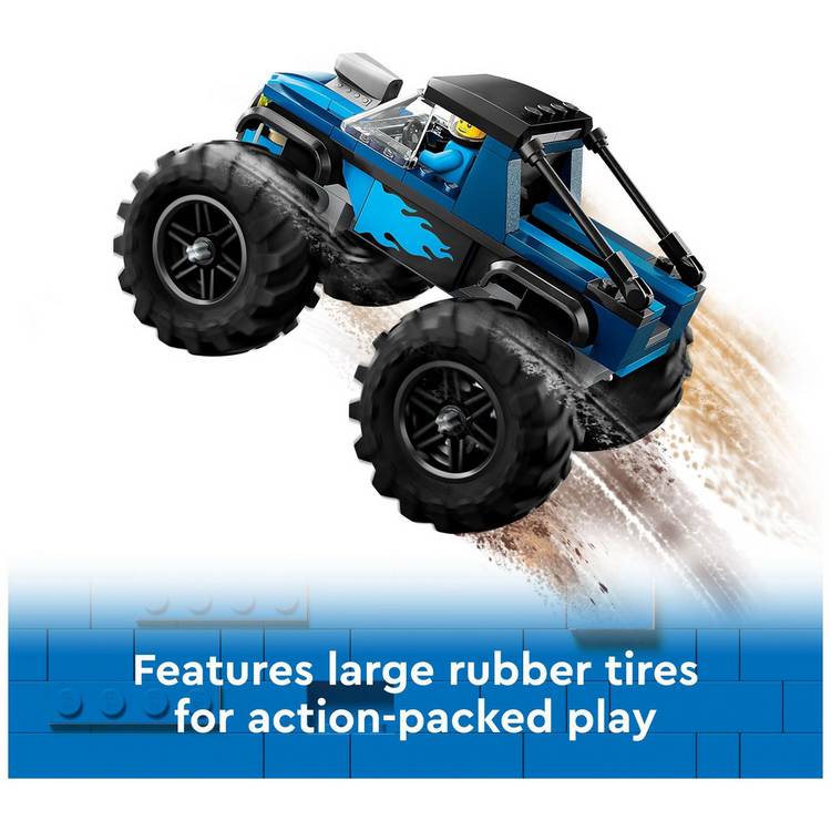LEGO City blue monster truck building set, UK version