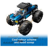 LEGO City blue monster truck building set, UK version