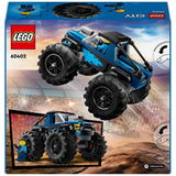 LEGO City blue monster truck building set, UK version
