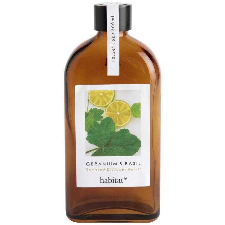 Habitat diffuser refill Geranium and Basil 300ml, UK version