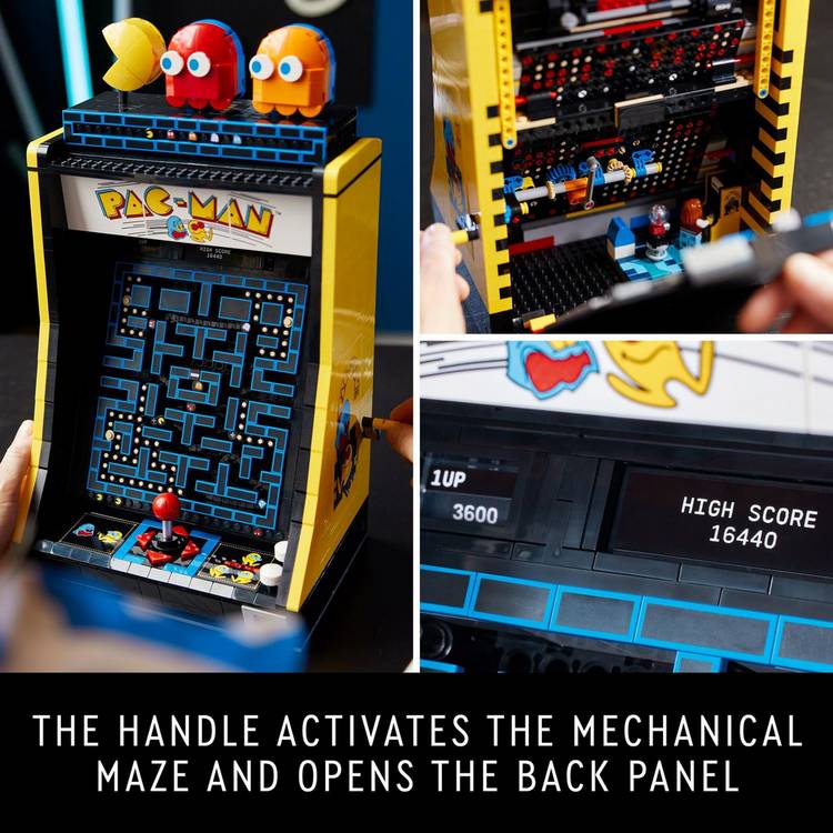 LEGO Icons PAC-MAN Arcade building set 2651 pieces, UK version