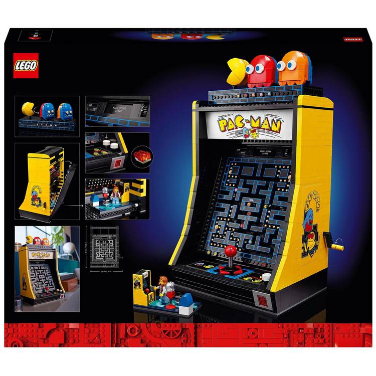 LEGO Icons PAC-MAN Arcade building set 2651 pieces, UK version