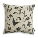 Habitat floral reverse print cushion charcoal 43x43cm - British product