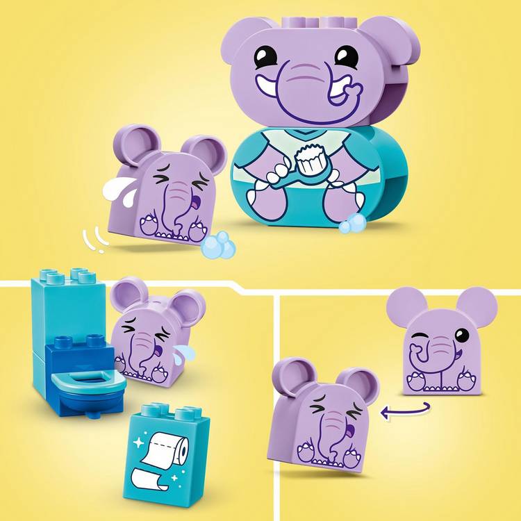 LEGO DUPLO my first bath time toy set elephant figures - British product