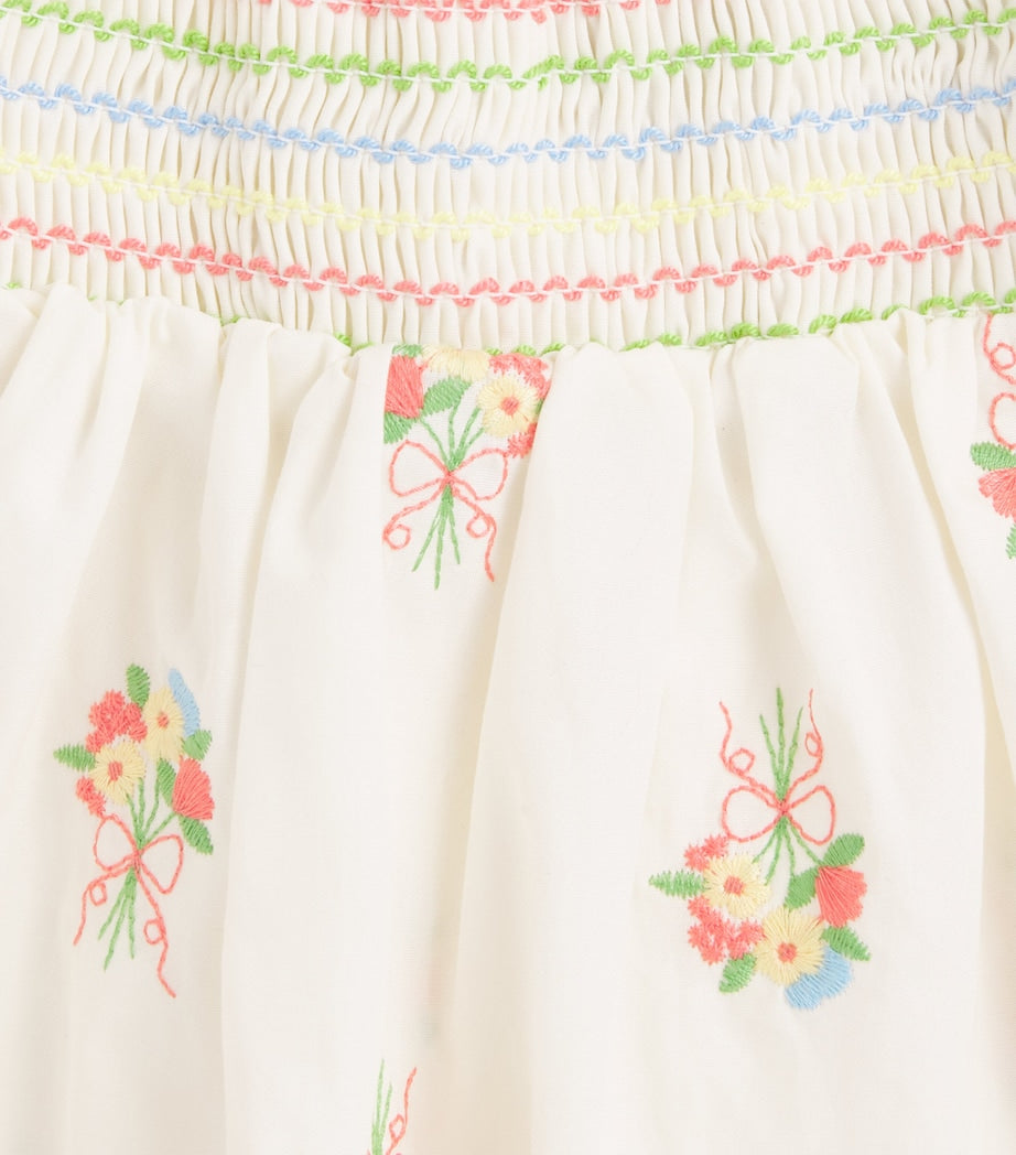 Gingersnaps cotton embroidered floral dress for infants 3-36 months, UK version