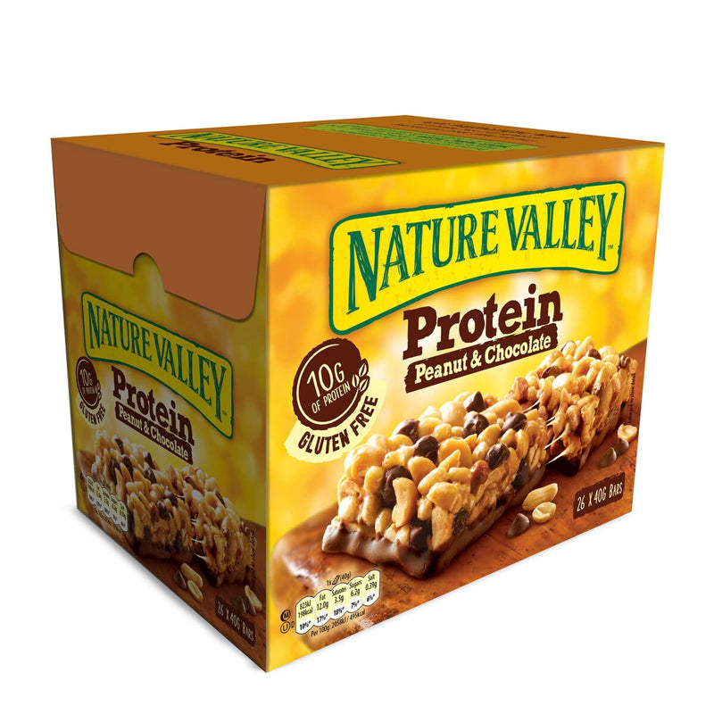 Nature Valley protein bar peanut & chocolate 26 x 40g, imported from the UK
