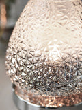 Monroe touch table lamp chrome finish ombre shade - British product