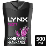 Lynx Excite Bodywash Shower Gel 500ml GOODS Sainsburys   