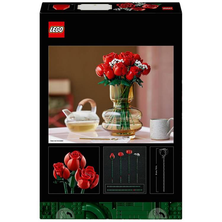 LEGO Icons Bouquet of Roses building set 822 pieces (British brand)