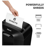 Fellowes PowerShred LX25 cross-cut shredder 6 sheet 11.5L (British brand)