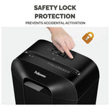 Fellowes PowerShred LX25 cross-cut shredder 6 sheet 11.5L (British brand)