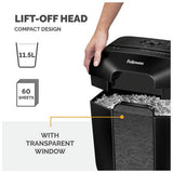 Fellowes PowerShred LX25 cross-cut shredder 6 sheet 11.5L (British brand)