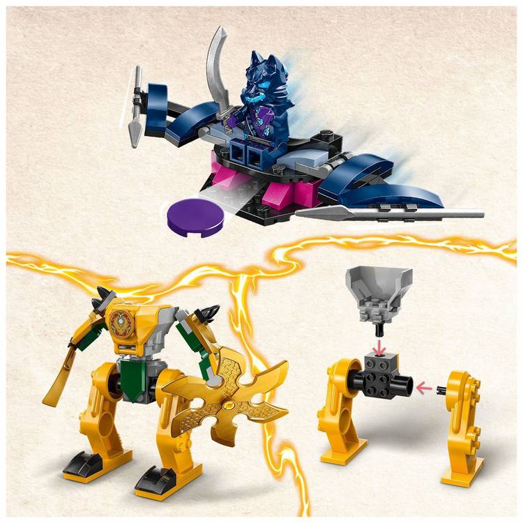 LEGO NINJAGO Arin's Battle Mech toy set, imported from the UK