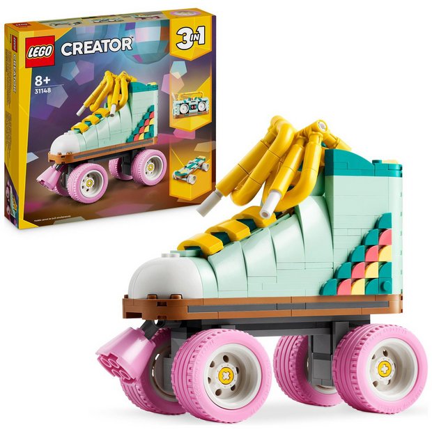 LEGO Creator 3in1 Retro Roller Skate building toy set, imported from the UK