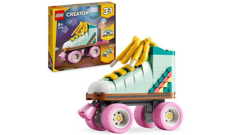 LEGO Creator 3in1 Retro Roller Skate building toy set, imported from the UK
