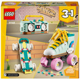 LEGO Creator 3in1 Retro Roller Skate building toy set, imported from the UK