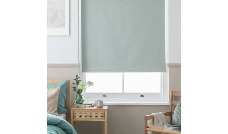 Habitat blackout roller blind sage green 90cm, imported from the UK