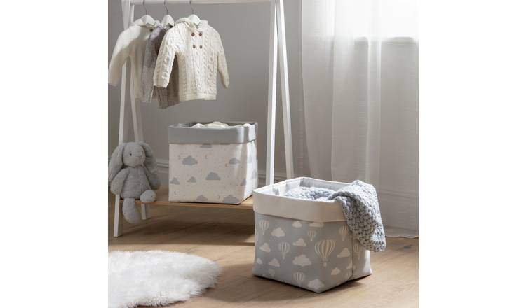 Argos Home pack of 2 grey storage bags 30cm, imported from the UK