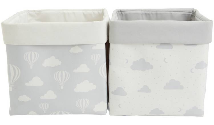 Argos Home pack of 2 grey storage bags 30cm, imported from the UK