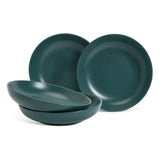 Habitat stoneware pasta bowls teal set of 4, imported from the UK